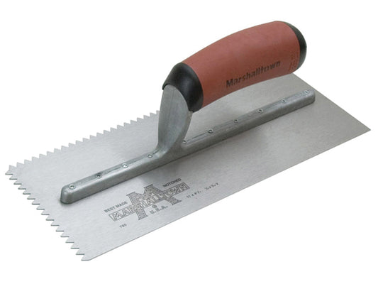 M701SD V 3/16in Notched Trowel DuraSoft® Handle 11 x 4.1/2in, Marshalltown