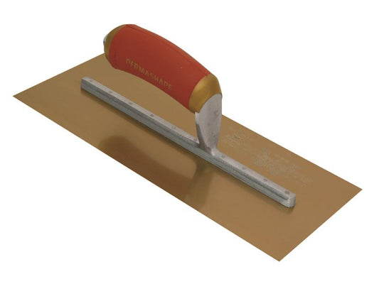 MPB1GSD Pre-Worn PermaShape® Finishing Gold S/S Trowel DuraSoft® 11 x 4.1/2in, Marshalltown