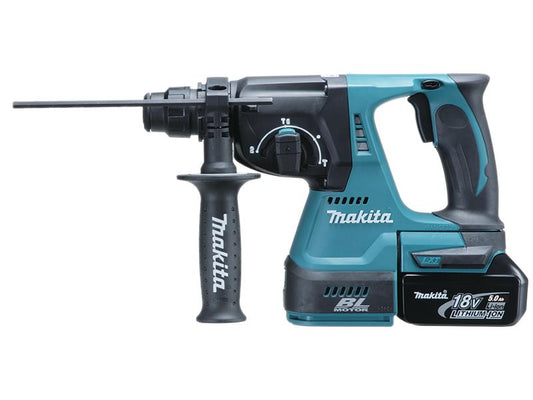 DHR242RTJ SDS Plus BL Hammer Drill 18V 2 x 5.0Ah Li-ion, Makita