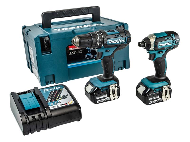 DLX2131TJ Twin Pack 18V 2 x 5.0Ah Li-ion, Makita