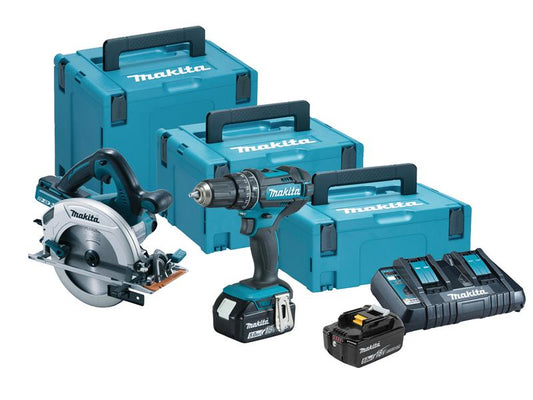 DLX2140PTJ Twin Pack 18V 4 x 5.0Ah Li-ion, Makita