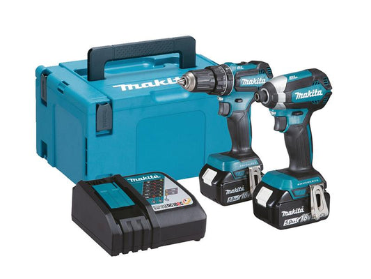 DLX2283TJ LXT Combo Twin Pack 18V 2 x 5.0Ah Li-ion, Makita