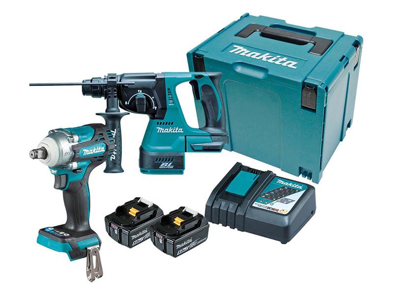 DLX2372TJ Twin Pack 18V 2 x 5.0Ah Li-ion, Makita