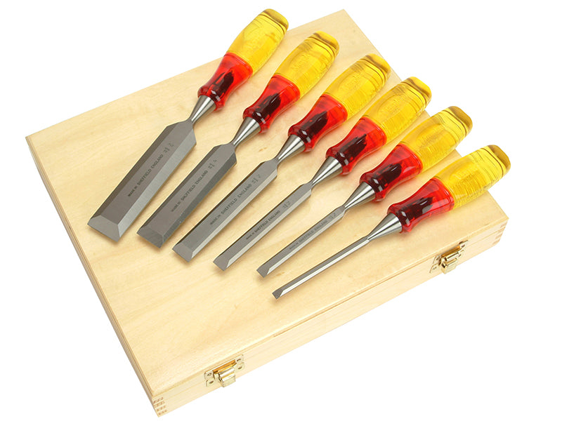 M373 Bevel Edge Chisel Splitproof Handle Set, 6 Piece, IRWIN® Marples®