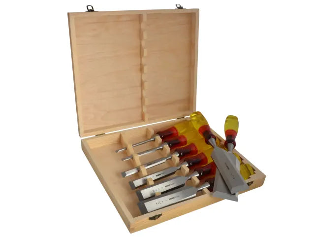 M373 Bevel Edge Chisel Splitproof Handle Set, 8 Piece, IRWIN® Marples®