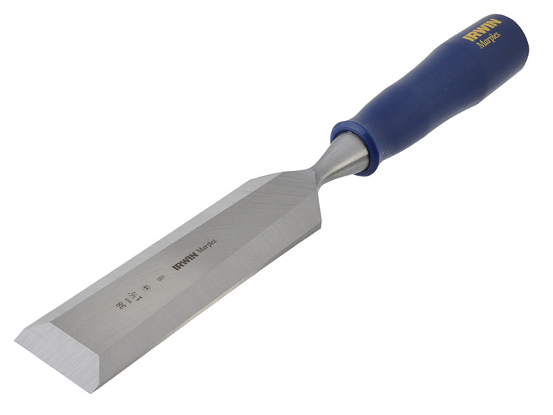 M444 Bevel Edge Chisel Blue Chip Handle 38mm (1.1/2in), IRWIN® Marples®