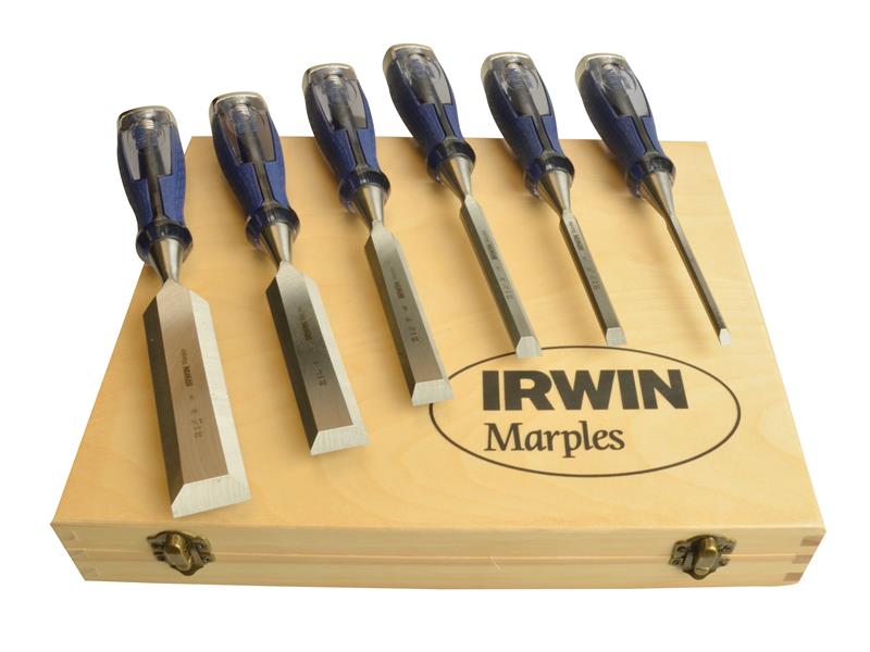 M750 Splitproof Pro Bevel Edge Chisel Set, 6 Piece, IRWIN® Marples®