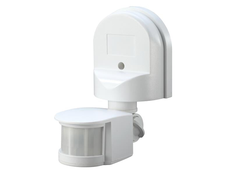 Wall Mounted PIR Motion Detector White, Meridian Lighting