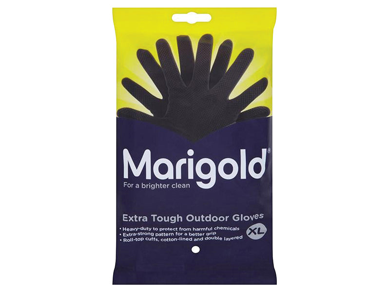 Extra Tough Outdoor Gloves - Extra Large (6 Pairs), Marigold