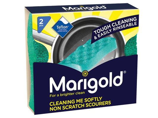 Cleaning Me Softly Non-Scratch Scourers x 2 (Box 14), Marigold