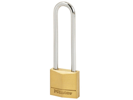 Solid Brass 30mm Padlock 4-Pin - 64mm Shackle, Master Lock