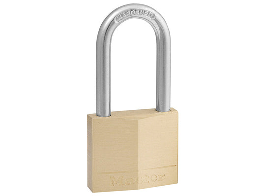 Solid Brass 40mm Padlock 4-Pin - 38mm Shackle, Master Lock