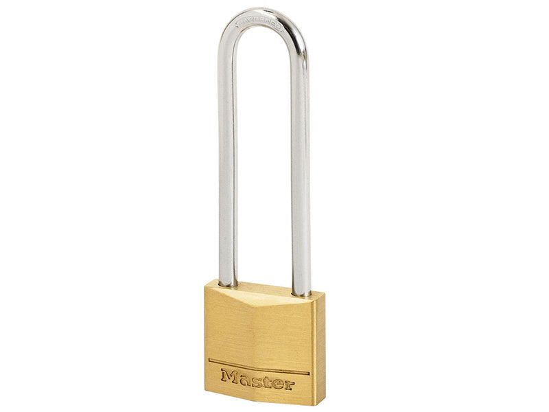 Solid Brass 50mm Padlock 5-Pin - 64mm Shackle, Master Lock