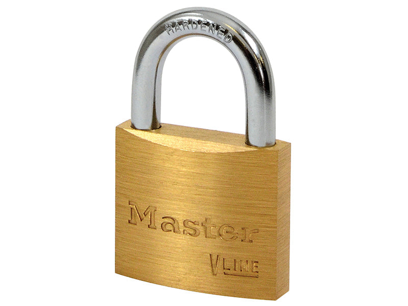 V Line Brass 40mm Padlock - Keyed Alike 4232, Master Lock