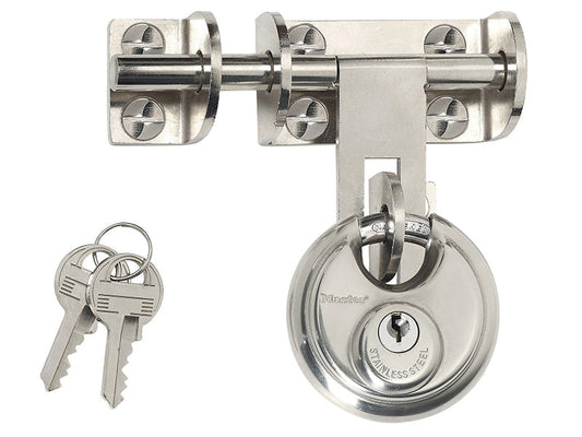 Hasp 116mm + Discus Padlock 60mm, Master Lock