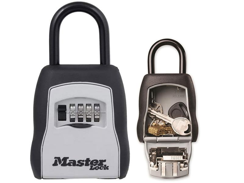 5400E Portable Shackled Combination Key Lock Box (Up To 3 Keys), Master Lock