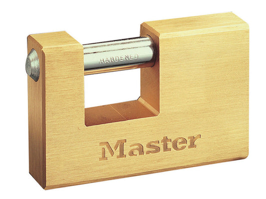 Rectangular 63mm Solid Brass Body Shutter Padlock, Master Lock