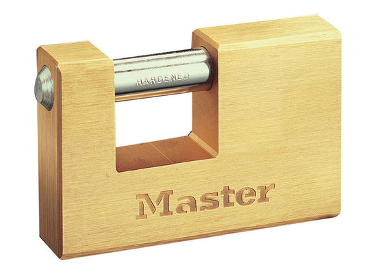 Rectangular 76mm Solid Brass Body Shutter Padlock, Master Lock