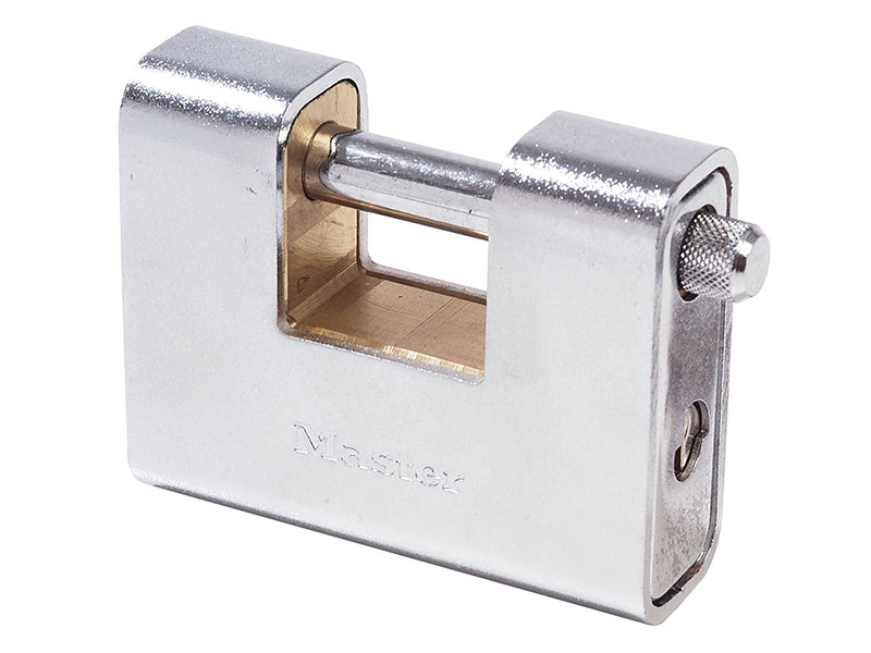 Armoured 90mm Zinc Body Shutter Padlock, Master Lock