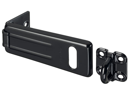 Wrought Steel Hasp Matt Black 115mm, Master Lock