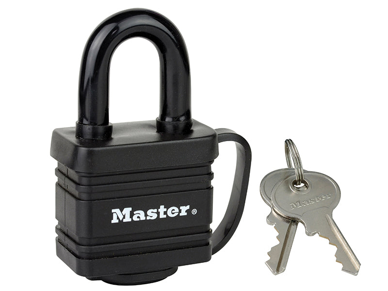 Weather Tough® Black Finish 40mm Padlock, Master Lock