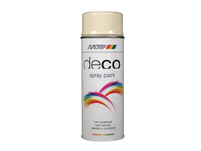 Deco Spray Paint High Gloss RAL 1013 Oyster White 400ml, MOTIP®