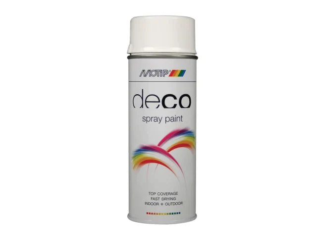 Deco Spray Paint High Gloss RAL 9016 Brilliant White 400ml, MOTIP®