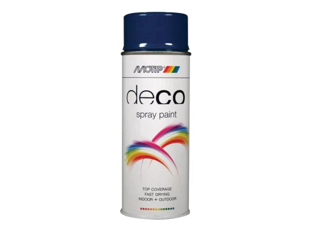 Deco Spray Paint High Gloss RAL 5010 Gentian Blue 400ml, MOTIP®