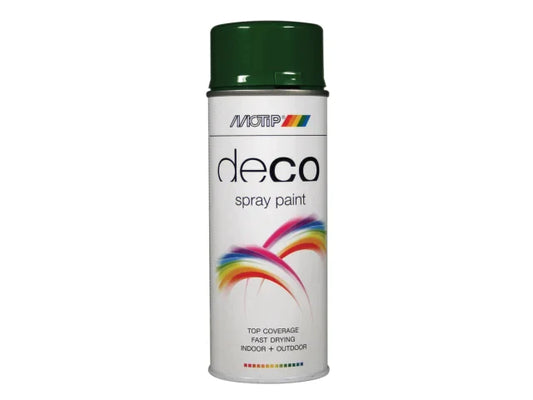 Deco Spray Paint High Gloss RAL 6002 Leaves Green 400ml, MOTIP®