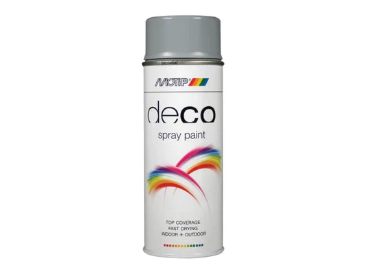 Deco Spray Paint High Gloss RAL 7001 Silver Grey 400ml, MOTIP®