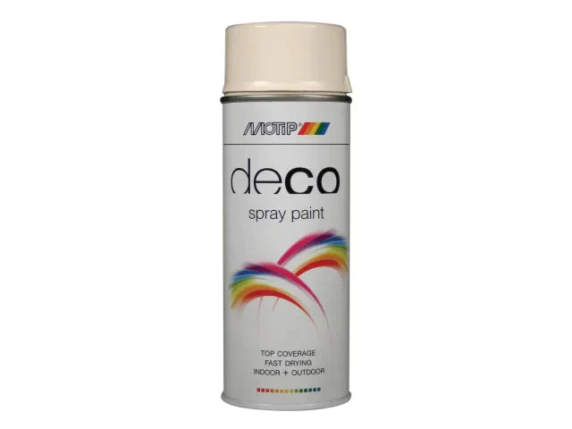 Deco Spray Paint High Gloss RAL 9001 Cream White 400ml, MOTIP®