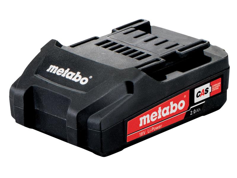 Slide Battery Pack 18V 2.0Ah Li-ion, Metabo