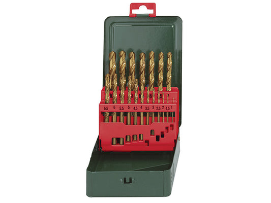 HSS-Tin Drill Bit Set, 19 Piece, Metabo