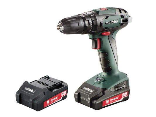 SB 18 Combi Hammer Drill 18V 2 x 2.0Ah Li-ion, Metabo