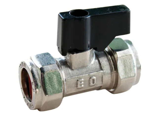 Isolating Valve with Handle 15mm Chrome, Oracstar