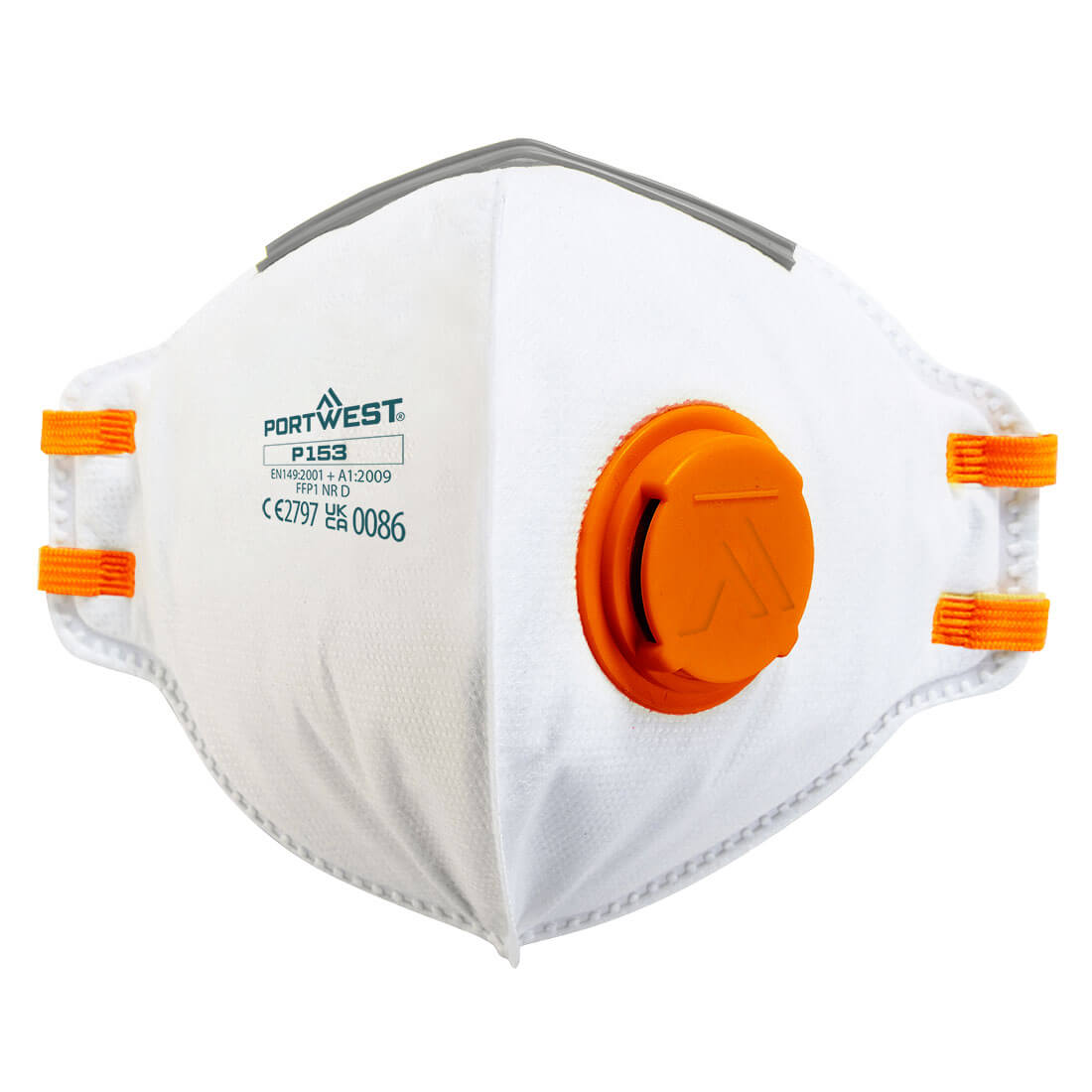 FFP1 Valved Dolomite Fold Flat Respirator (Pk20), Morgans PW