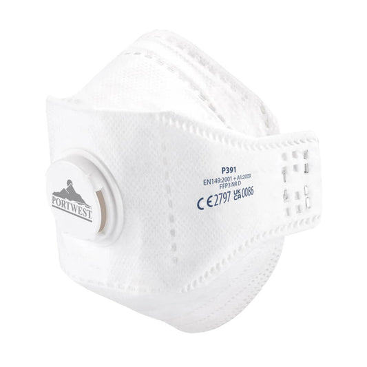 EAGLE FFP3 Valved Dolomite Fold Flat Respirator (Pk10), Morgans PW