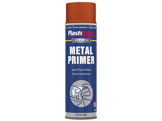 Metal Primer Spray Red Oxide 400ml, PlastiKote