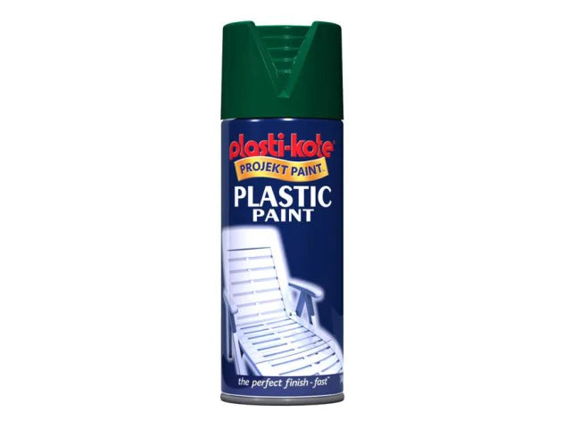 Plastic Paint Spray Hunter Green Gloss 400ml, PlastiKote