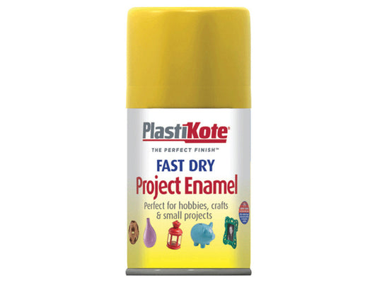 Fast Dry Enamel Aerosol Buttercup Yellow 100ml, PlastiKote