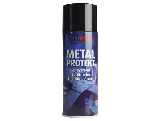 Metal Protekt Spray Gloss Black 400ml, PlastiKote