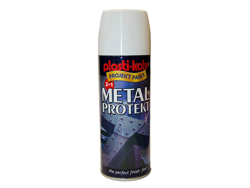 Metal Protekt Spray Gloss White 400ml, PlastiKote