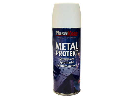 Metal Protekt Spray Satin White 400ml, PlastiKote