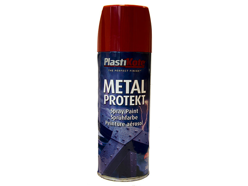 Metal Protekt Spray Bright Red 400ml RAL3001, PlastiKote