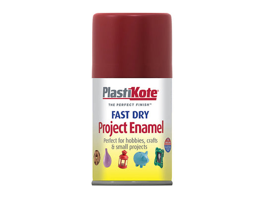 Fast Dry Enamel Aerosol Metallic Red 100ml, PlastiKote