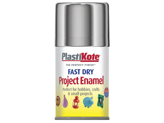 Fast Dry Enamel Aerosol Chrome 100ml, PlastiKote