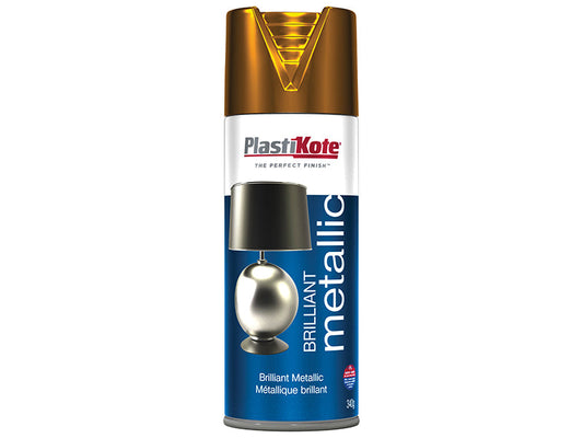 Brilliant Metallic Spray Copper 400ml, PlastiKote