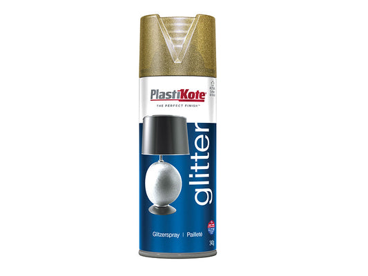 Glitter Effect Spray Gold 400ml, PlastiKote