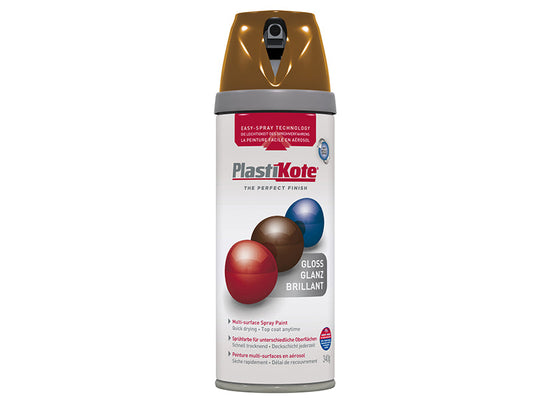 Twist & Spray Gloss Chestnut Brown 400ml, PlastiKote