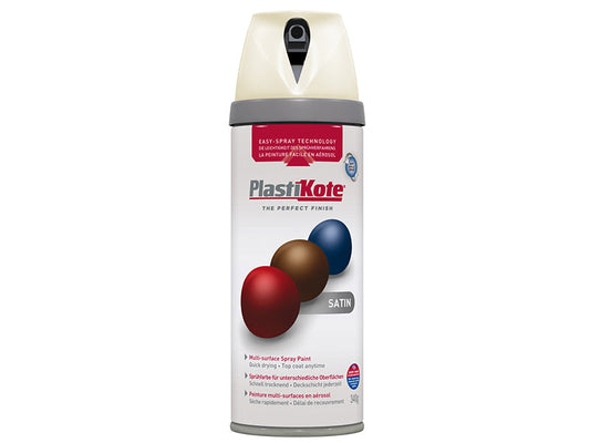 Twist & Spray Satin Porcelain 400ml, PlastiKote